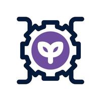 farming machine dual tone icon. Sleek and modern icon for websites and mobile apps. vector
