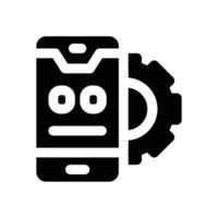 app development glyph icon. Strong and solid icon for websites and mobile apps. vector