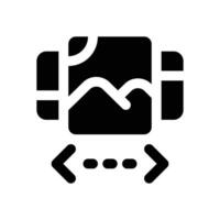 slider glyph icon. Strong and solid icon for websites and mobile apps. vector