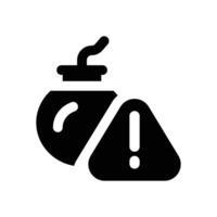 disruption glyph icon. Strong and solid icon for websites and mobile apps. vector