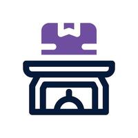scale dual tone icon. Sleek and modern icon for websites and mobile apps. vector