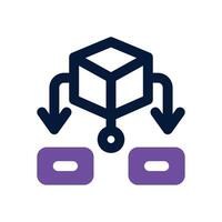 dependency dual tone icon. Sleek and modern icon for websites and mobile apps. vector