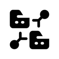 data exchange glyph icon. Strong and solid icon for websites and mobile apps. vector