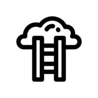ledder line icon. Clean and minimalist icon for websites and mobile apps. vector