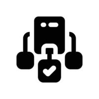 multitasking glyph icon. Strong and solid icon for websites and mobile apps. vector