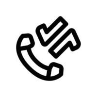 calling line icon. Clean and minimalist icon for websites and mobile apps. vector