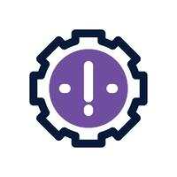 problem dual tone icon. Sleek and modern icon for websites and mobile apps. vector