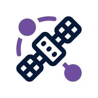 satellite dual tone icon. Sleek and modern icon for websites and mobile apps. vector