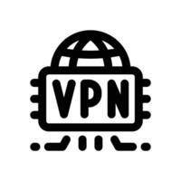 vpn line icon. Clean and minimalist icon for websites and mobile apps. vector