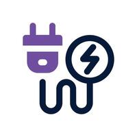 renewable energy dual tone icon. Sleek and modern icon for websites and mobile apps. vector