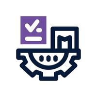inventory management dual tone icon. Sleek and modern icon for websites, mobile apps, marketing materials, and corporate design. Fully scalable and ready to use. vector