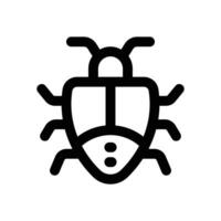 bug line icon. Clean and minimalist icon for websites and mobile apps. vector