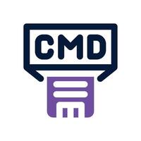 command file dual tone icon. Sleek and modern icon for websites and mobile apps. vector