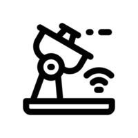 satellite dish line icon. Clean and minimalist icon for websites and mobile apps. vector