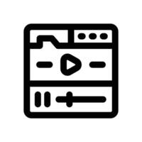 player line icon. Clean and minimalist icon for websites and mobile apps. vector