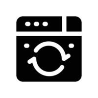 website update glyph icon. Strong and solid icon for websites and mobile apps. vector