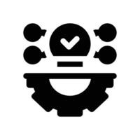emerging glyph icon. Strong and solid icon for websites and mobile apps. vector