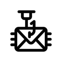 phising line icon. Clean and minimalist icon for websites and mobile apps. vector