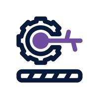 system control dual tone icon. Sleek and modern icon for websites and mobile apps. vector