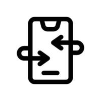 update line icon. Clean and minimalist icon for websites and mobile apps. vector