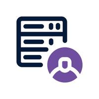 client server dual tone icon. Sleek and modern icon for websites and mobile apps. vector