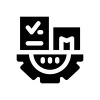 inventory management glyph icon. Strong and solid icon for websites, mobile interfaces, presentations, and visual branding. High quality and easy to edit. vector
