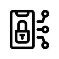 smartphone line icon. Clean and minimalist icon for websites, mobile apps, presentations, and logos. Fully scalable and customizable for any project. vector