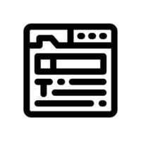 typography line icon. Clean and minimalist icon for websites and mobile apps. vector