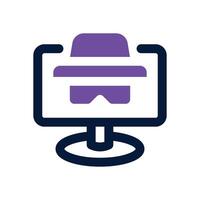 anonymous dual tone icon. Sleek and modern icon for websites and mobile apps. vector