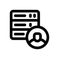 client server line icon. Clean and minimalist icon for websites and mobile apps. vector