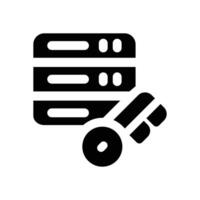 server security glyph icon. Strong and solid icon for websites, mobile interfaces, presentations, and visual branding. High quality and easy to edit. vector