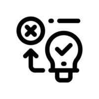 problem solving line icon. Clean and minimalist icon for websites and mobile apps. vector