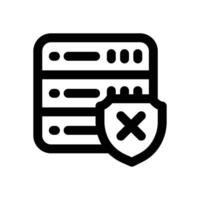 server error line icon. Clean and minimalist icon for websites and mobile apps. vector