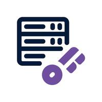 server security dual tone icon. Sleek and modern icon for websites, mobile apps, marketing materials, and corporate design. Fully scalable and ready to use. vector
