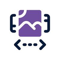 slider dual tone icon. Sleek and modern icon for websites and mobile apps. vector