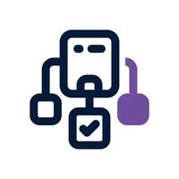 multitasking dual tone icon. Sleek and modern icon for websites and mobile apps. vector