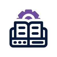 web development dual tone icon. Sleek and modern icon for websites, mobile apps, marketing materials, and corporate design. Fully scalable and ready to use. vector