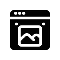 maximize glyph icon. Strong and solid icon for websites, mobile interfaces, presentations, and visual branding. High quality and easy to edit. vector