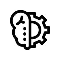 development intelligent line icon. Clean and minimalist icon for websites, mobile apps, presentations, and logos. Fully scalable and customizable for any project. vector