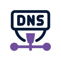 dns dual tone icon. Sleek and modern icon for websites and mobile apps. vector