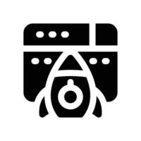 startup glyph icon. Strong and solid icon for websites and mobile apps. vector