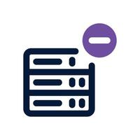 remove dual tone icon. Sleek and modern icon for websites and mobile apps. vector