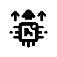firmware glyph icon. Strong and solid icon for websites and mobile apps. vector