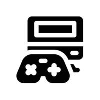 game development glyph icon. Strong and solid icon for websites and mobile apps. vector