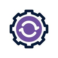 system update dual tone icon. Sleek and modern icon for websites and mobile apps. vector