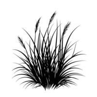 Modern Of Grass Graphic Template on White Background vector