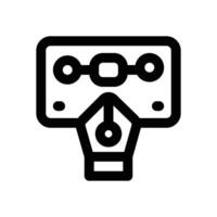 ux design line icon. Clean and minimalist icon for websites and mobile apps. vector