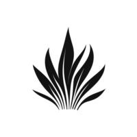 Creative Of Grass Design Element with Clean Style vector
