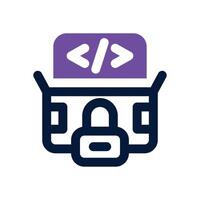 open source dual tone icon. Sleek and modern icon for websites and mobile apps. vector
