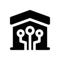 smart home glyph icon. Strong and solid icon for websites and mobile apps. vector